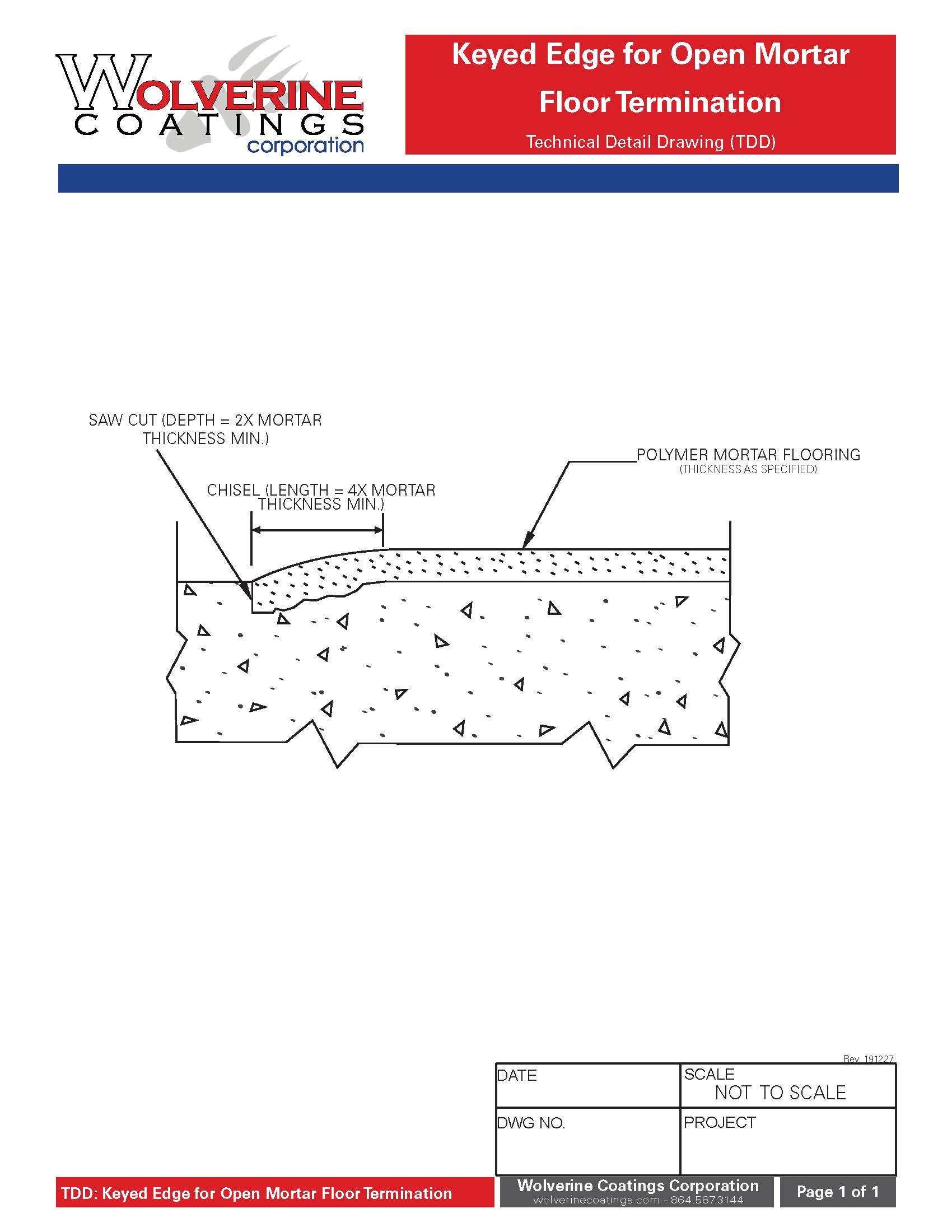 Open Floor Termination Detail