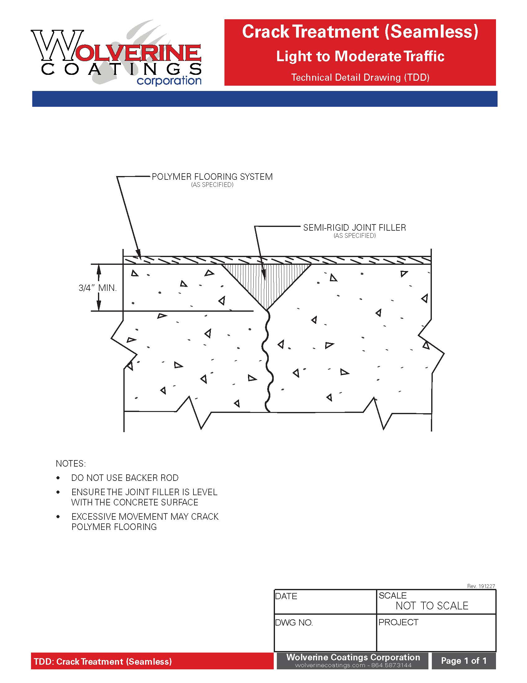 Seamless Crack Treatment Detail