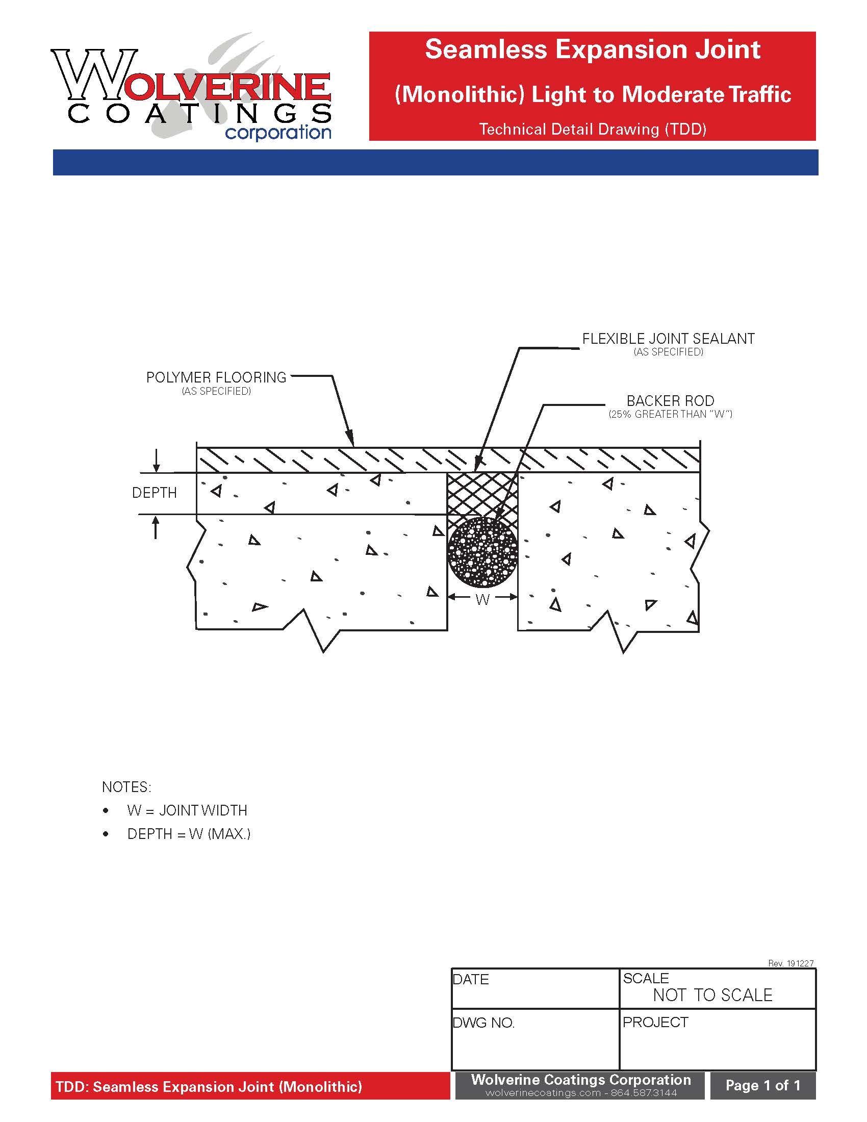 Moving Expansion Joint Detail