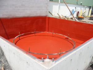 Secondary Containment Tank coated with a chemical resistance coating