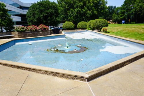 Executive Center Fountain -  Before epoxy recoat