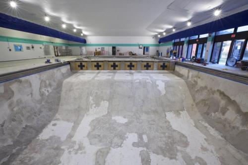 YMCA Lap Pool with previous epoxy lining removed