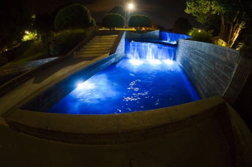 NorthChase Fountain - After epoxy recoat during night time