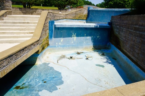 NorthChase Fountain - Before epoxy recoat