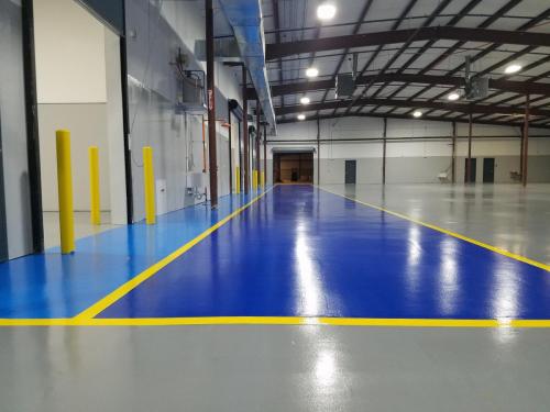 LineGevity 1382 applied on a warehouse floor
