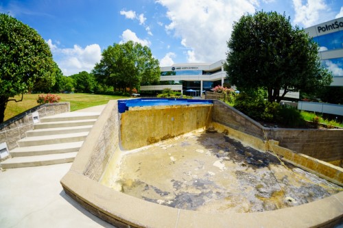 Executive Center Fountain - During epoxy recoat