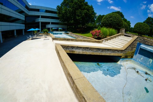 Executive Center Fountain - Before epoxy recoat