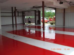 Epoxy Flooring - Fire station