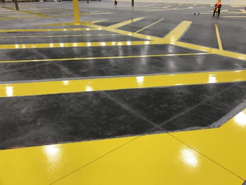Safety Striping in Warehouse