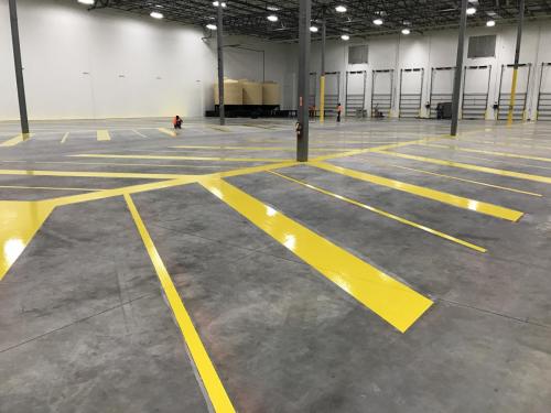 Safety Striping in Warehouse